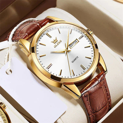 Orologio da affari in pelle di lusso™ Olsen & Olsen