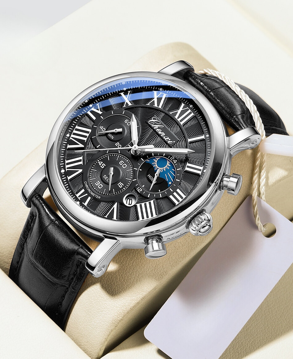 Orologio al Quarzo con Cinturino in Pelle di Lusso™ - Olsen & Olsen