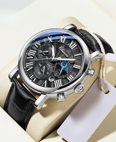Orologio al Quarzo con Cinturino in Pelle di Lusso™ - Olsen & Olsen