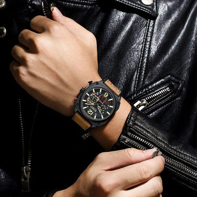Orologio al Quarzo in Pelle da Ufficio™ - Olsen & Olsen