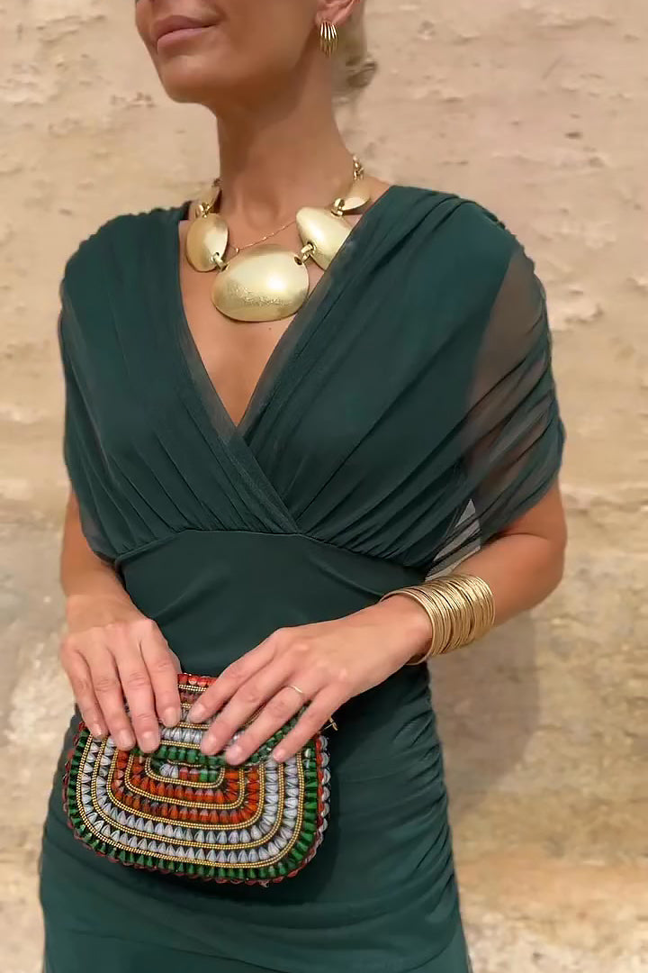 Klara - Elegante abito lungo con scollo a V