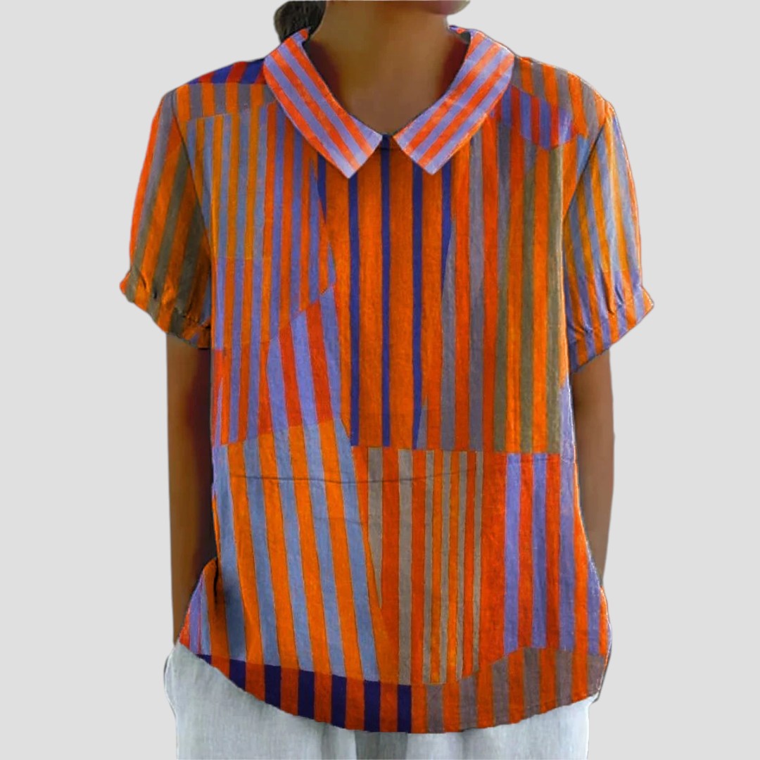 SHELLEY™ | BLUSA CON COLLO