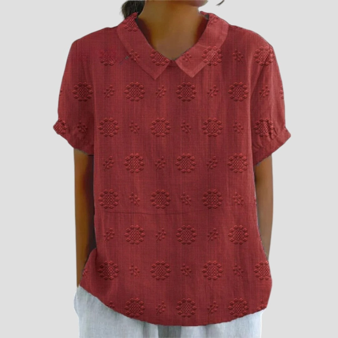 LAUREN™ | BLUSA CON COLLO
