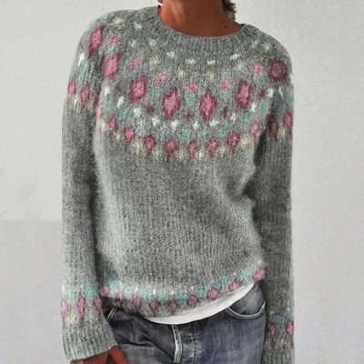 Heather - Accogliente Maglione Retro