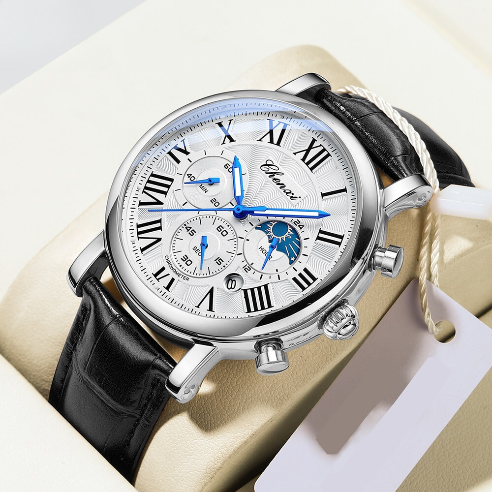 Orologio al Quarzo con Cinturino in Pelle di Lusso™ - Olsen & Olsen