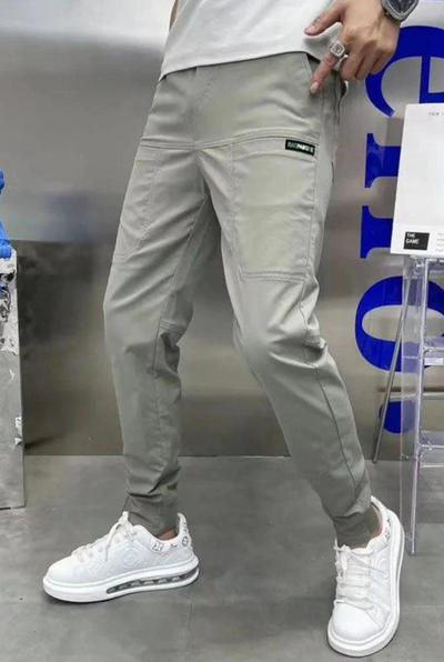 TOMMASO - Pantaloni cargo elasticizzati premium
