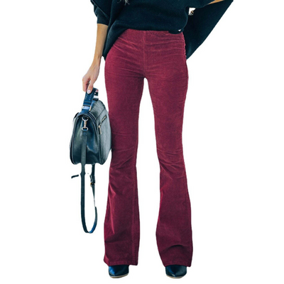 Chloe | Pantaloni svasati in velluto a coste