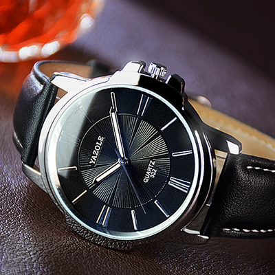 Orologio in Pelle di Vetro Blu Lussuoso™ - Olsen & Olsen