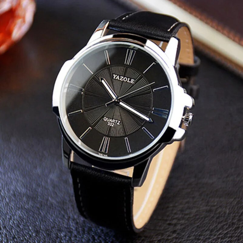 Orologio in Pelle di Vetro Blu Lussuoso™ - Olsen & Olsen