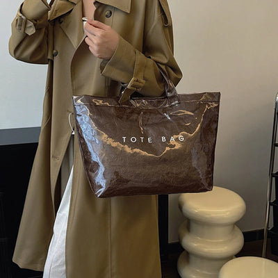 Borsa Tote Stampa Giornaliera