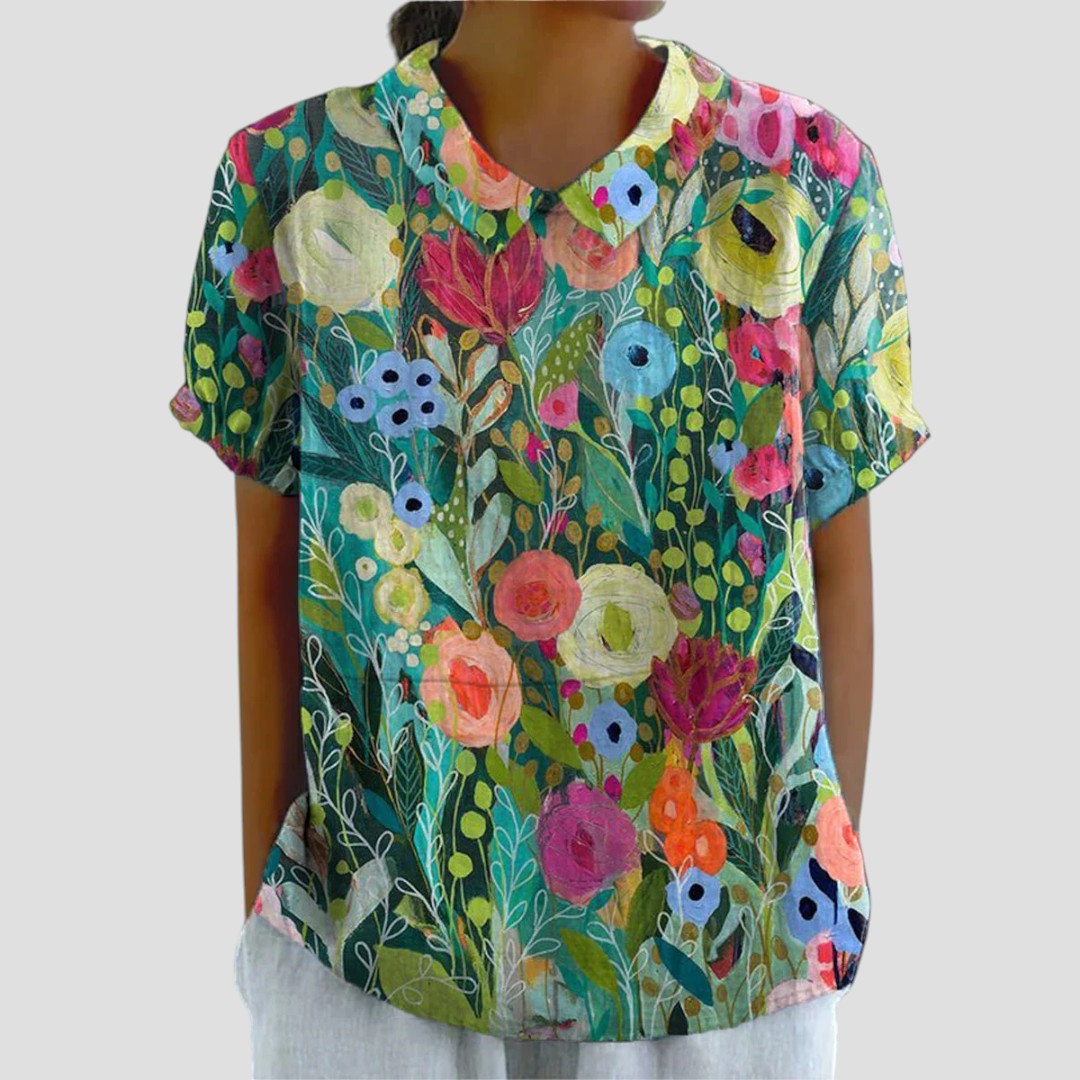 SAMANTHA™ | BLUSA CON COLLO