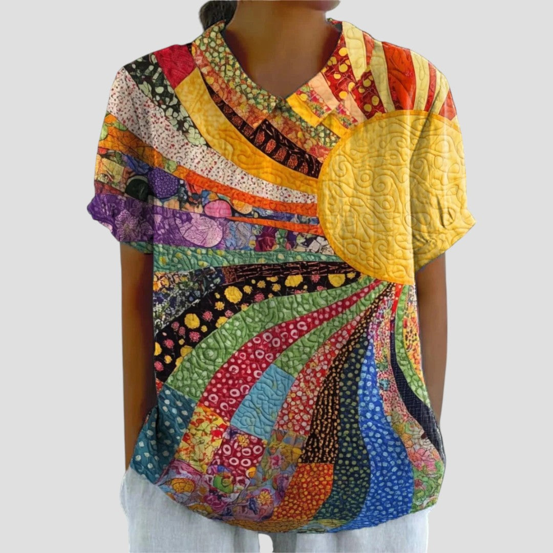 HELEN™ | BLUSA CON COLLO