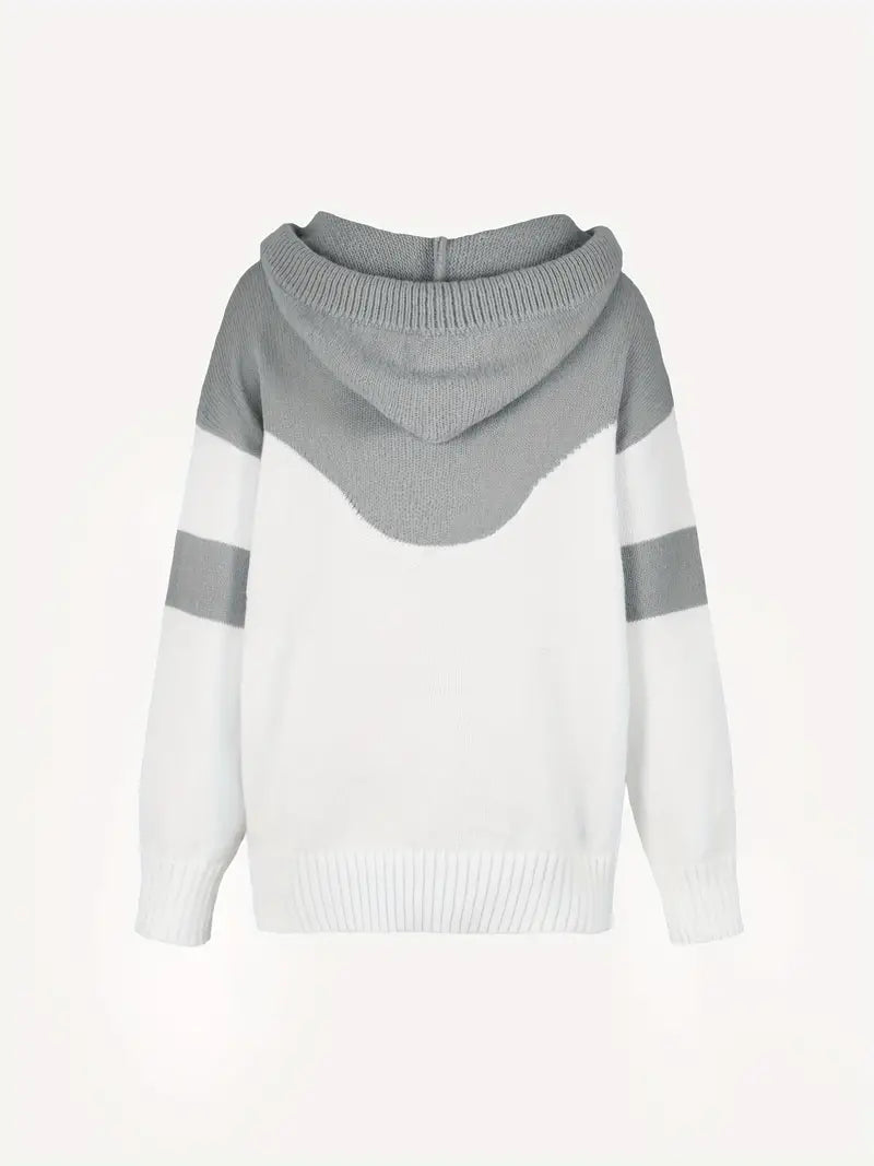 Pinky - Pullover a blocchi con cappuccio