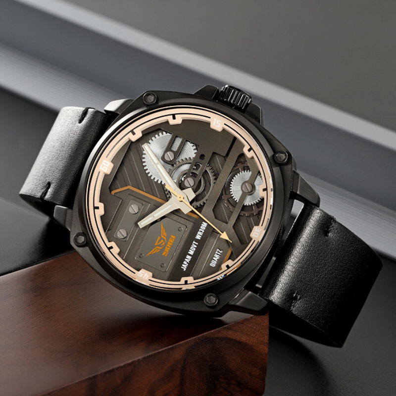 Orologio da Uomo in Pelle Quartz™ - Olsen & Olsen