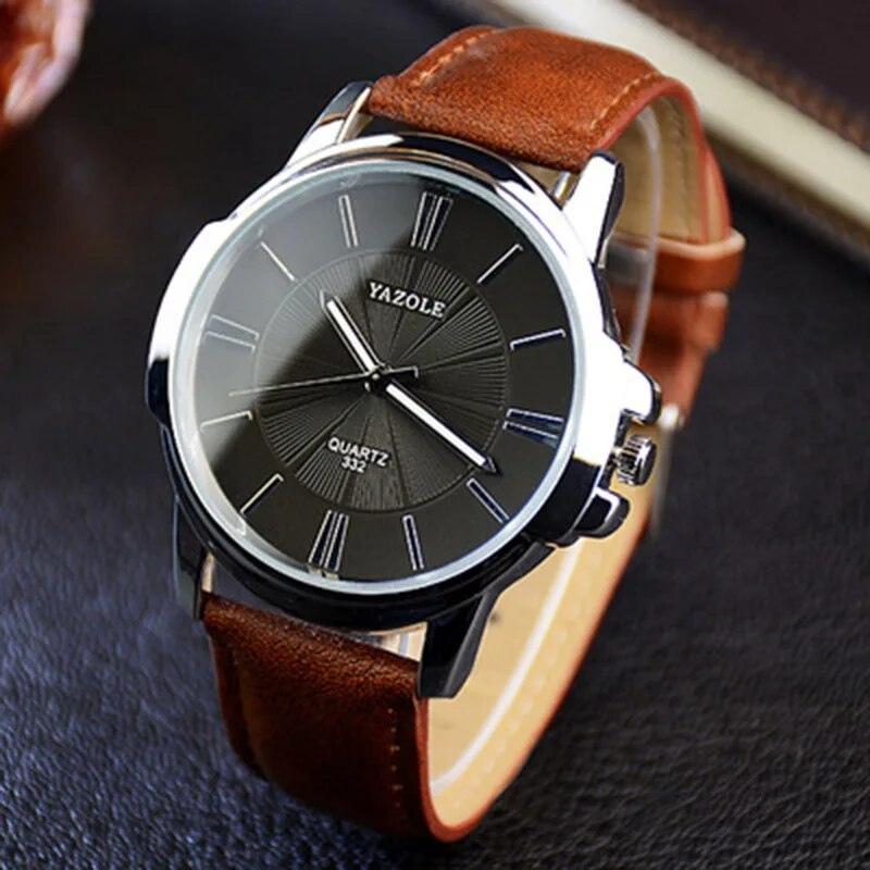 Orologio in Pelle di Vetro Blu Lussuoso™ - Olsen & Olsen