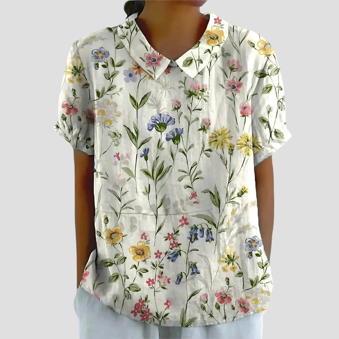 REBECCA™ | BLUSA CON COLLETTO