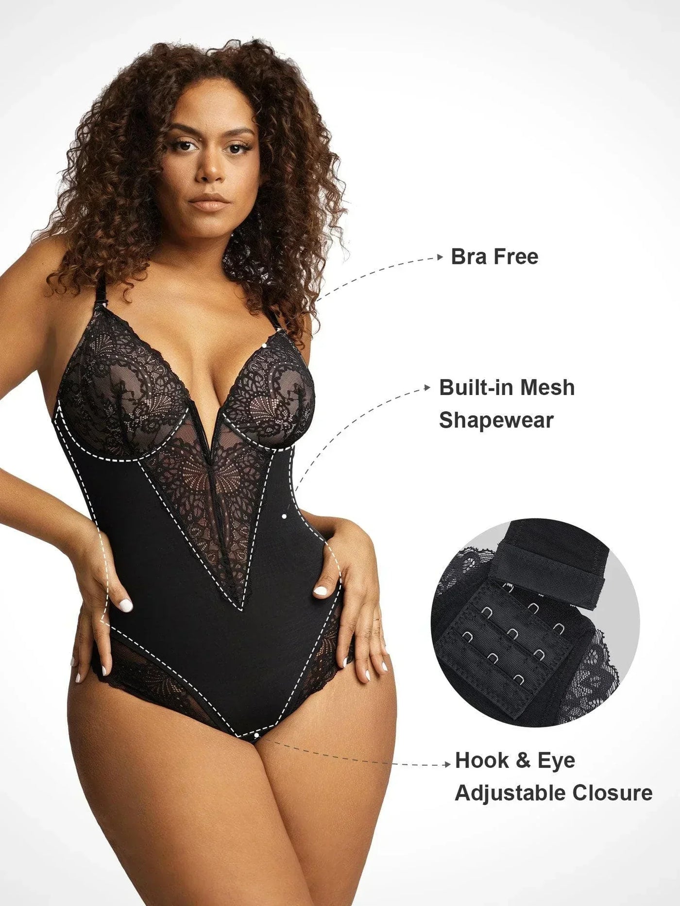 Noé™ | Body con scollatura a V profonda
