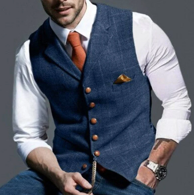 Fenton - Gilet con bottoni di lusso