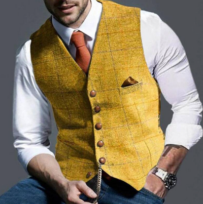 Fenton - Gilet con bottoni di lusso