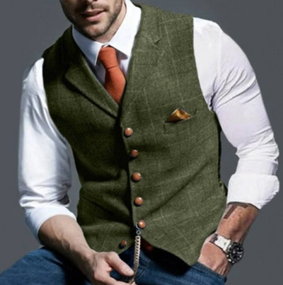 Fenton - Gilet con bottoni di lusso
