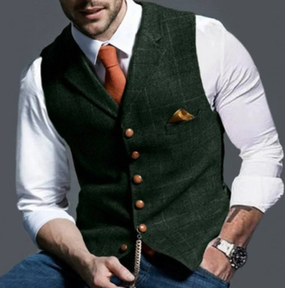 Fenton - Gilet con bottoni di lusso