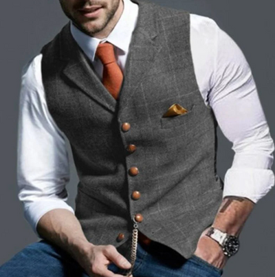 Fenton - Gilet con bottoni di lusso