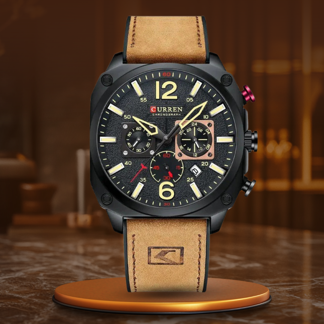 Orologio al Quarzo in Pelle da Ufficio™ - Olsen & Olsen