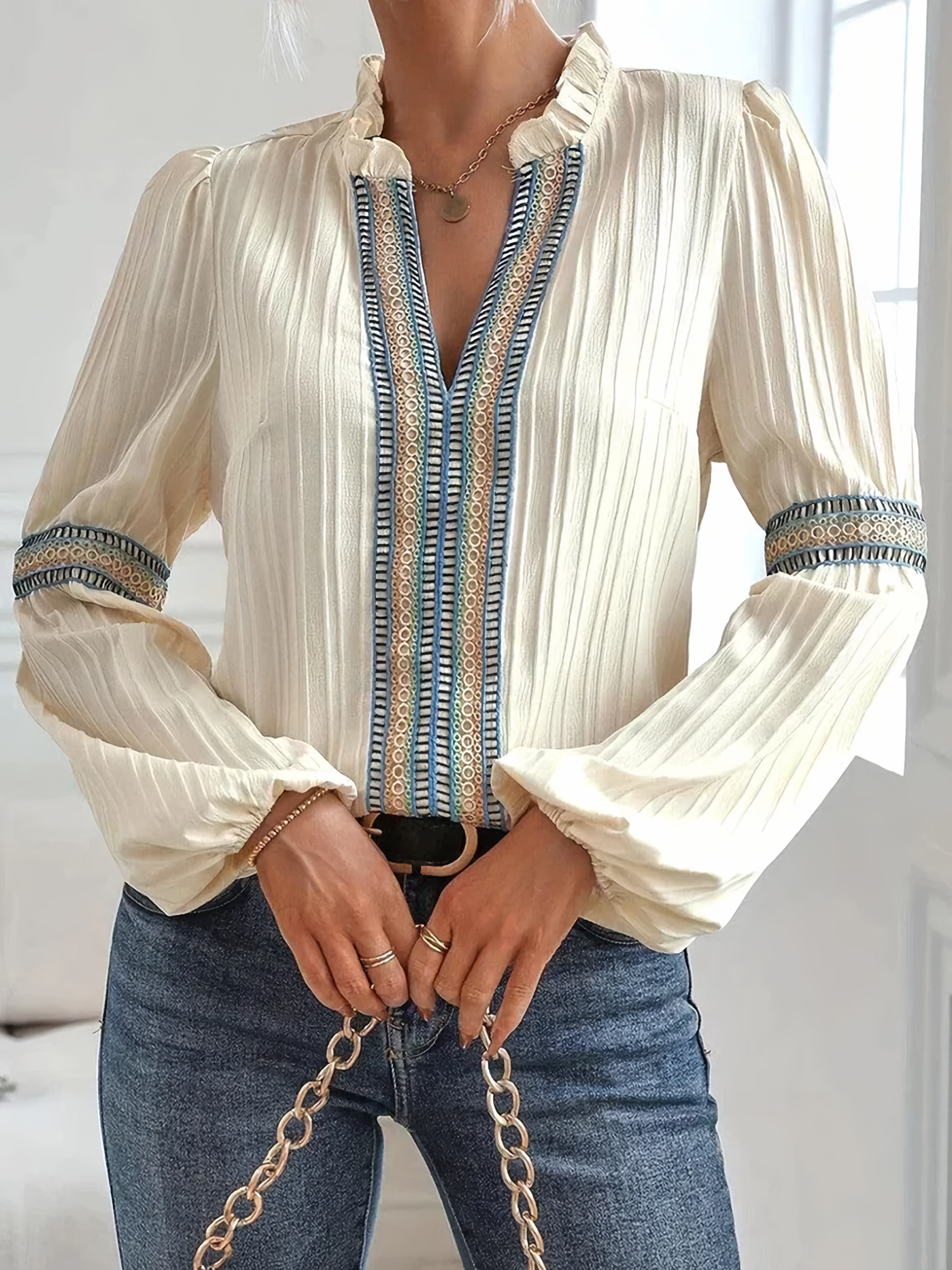 Cora | Blusa in pizzo