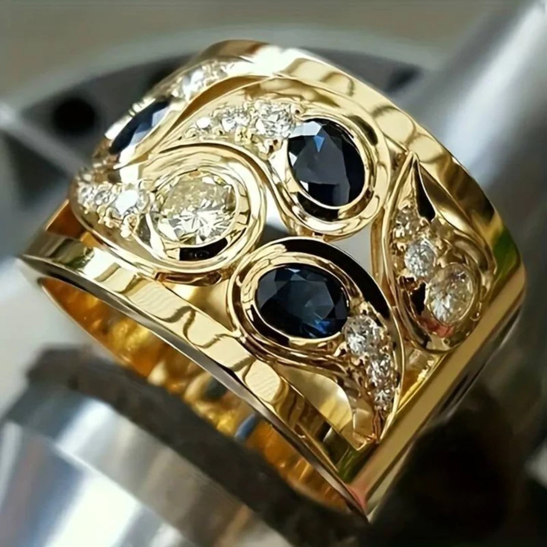 Anello vintage in oro brillante
