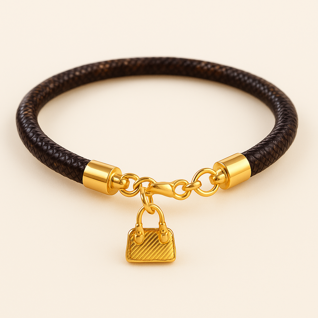LULU Bracciale Borsa Dorata