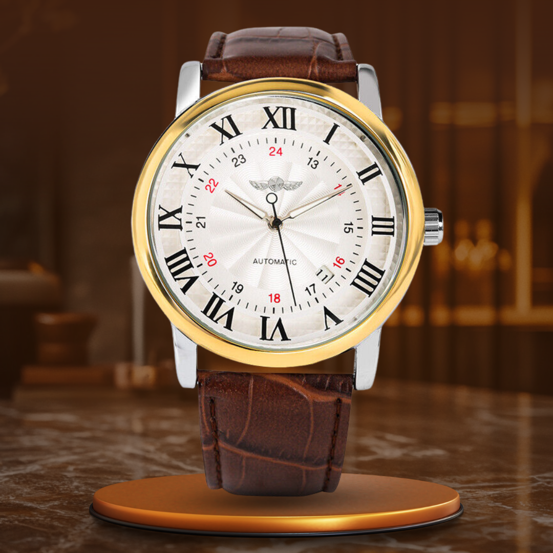 Orologio Automatico in Pelle di Lusso Completo™ - Olsen & Olsen