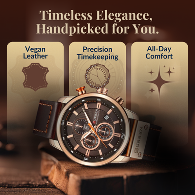 Orologio elegante al quarzo con cinturino in pelle™ di Olsen & Olsen