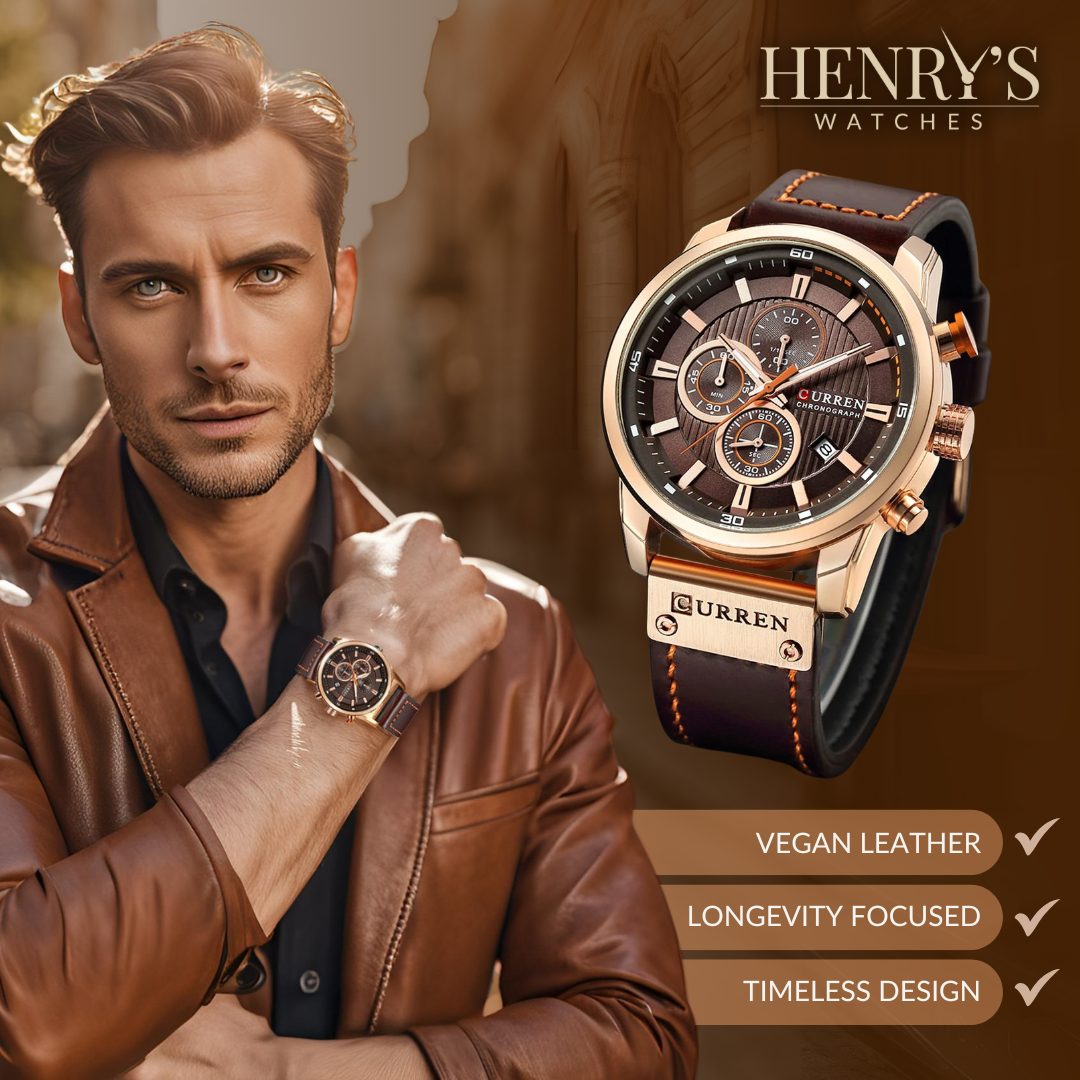 Orologio elegante al quarzo con cinturino in pelle™ di Olsen & Olsen