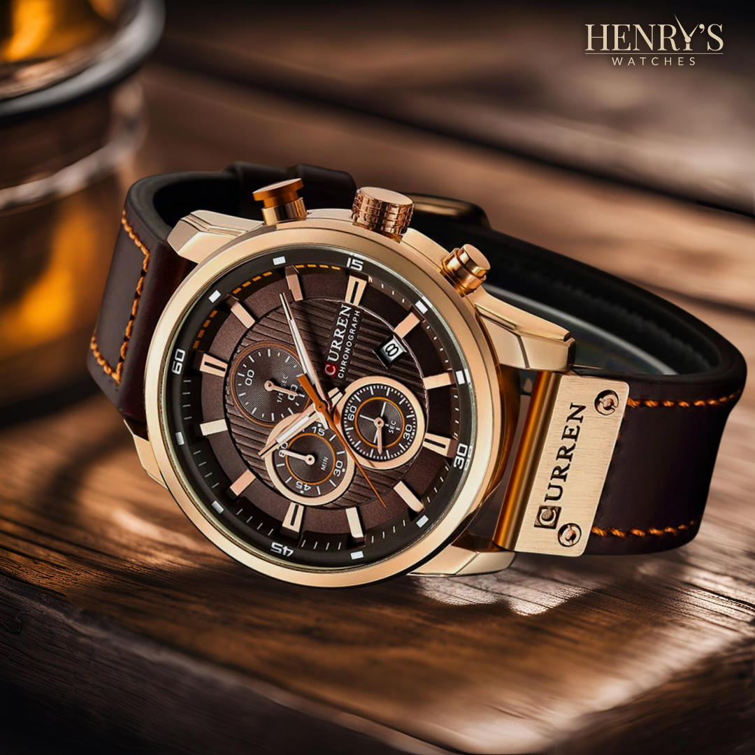 Orologio elegante al quarzo con cinturino in pelle™ di Olsen & Olsen