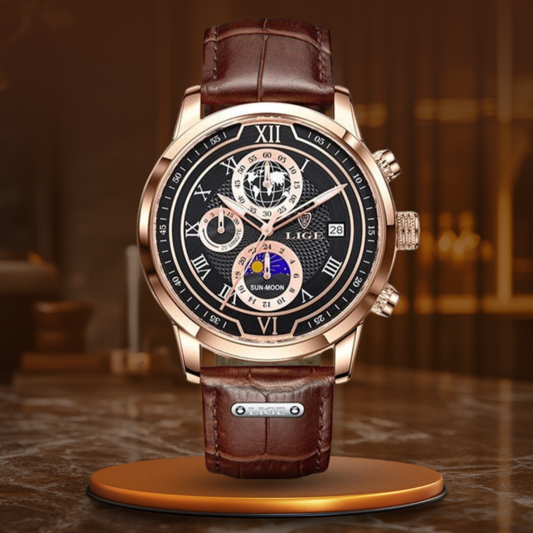 Orologio Cronografo in Pelle Premium™ - Olsen & Olsen