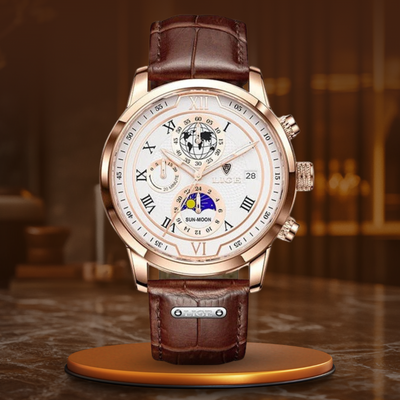Orologio Cronografo in Pelle Premium™ - Olsen & Olsen
