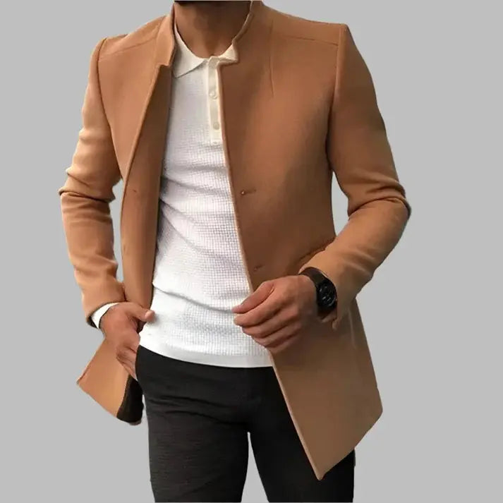 Bruno - Cappotto elegante in lana da uomo
