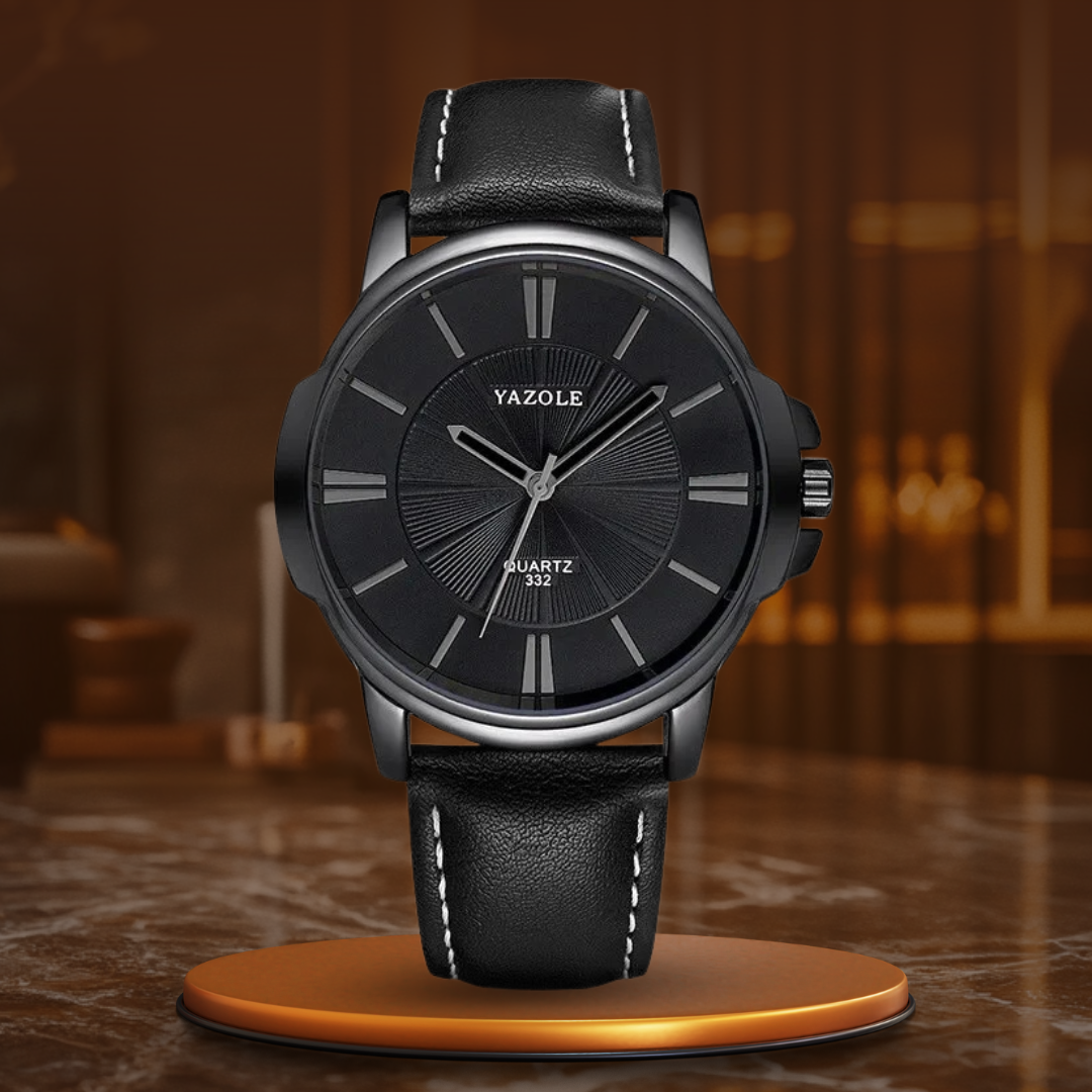 Orologio in Pelle di Vetro Blu Lussuoso™ - Olsen & Olsen