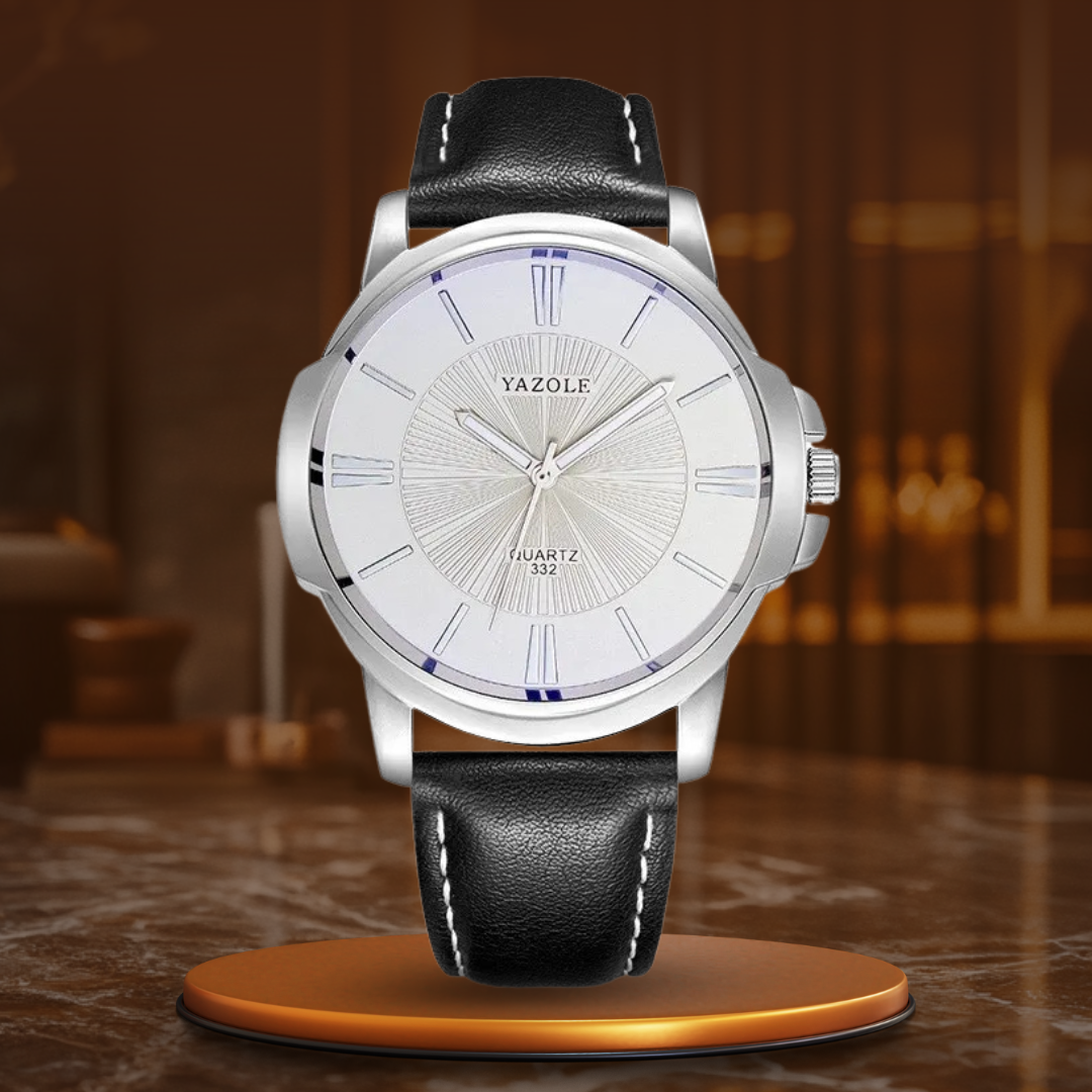 Orologio in Pelle di Vetro Blu Lussuoso™ - Olsen & Olsen