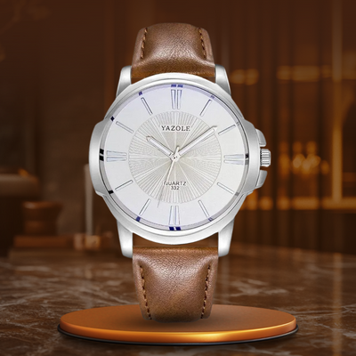 Orologio in Pelle di Vetro Blu Lussuoso™ - Olsen & Olsen