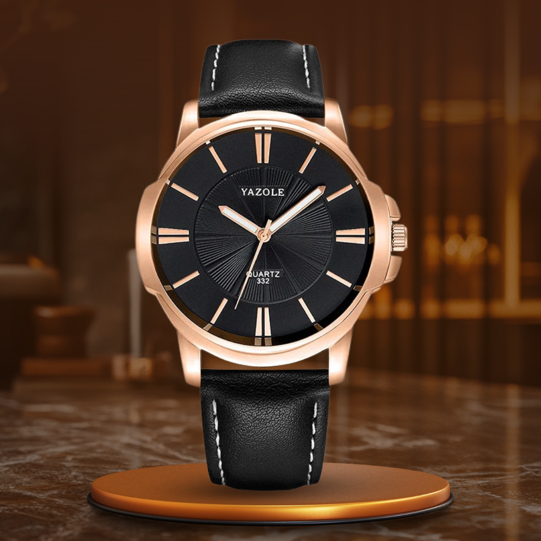 Orologio in Pelle di Vetro Blu Lussuoso™ - Olsen & Olsen