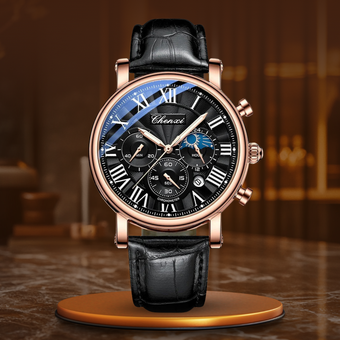 Orologio al Quarzo con Cinturino in Pelle di Lusso™ - Olsen & Olsen