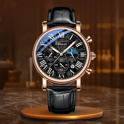 Orologio al Quarzo con Cinturino in Pelle di Lusso™ - Olsen & Olsen