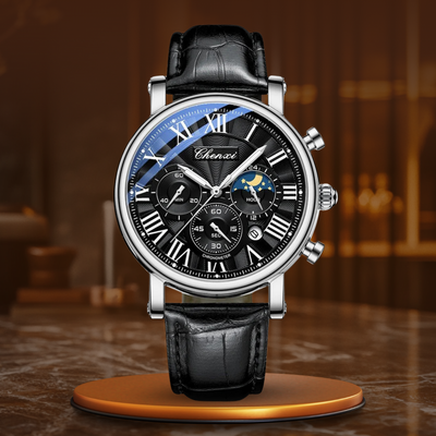 Orologio al Quarzo con Cinturino in Pelle di Lusso™ - Olsen & Olsen
