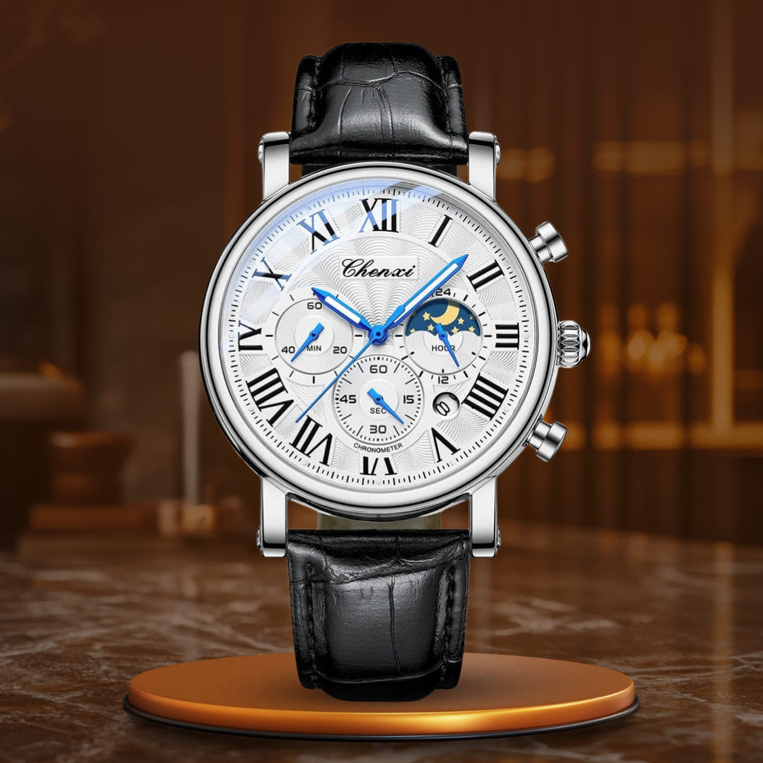 Orologio al Quarzo con Cinturino in Pelle di Lusso™ - Olsen & Olsen