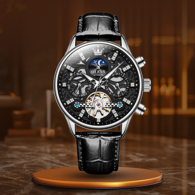 Orologio Automatico Meccanico con Cinturino in Pelle™ - Olsen & Olsen