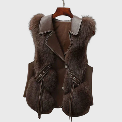 Lina - Elegante gilet in pelle