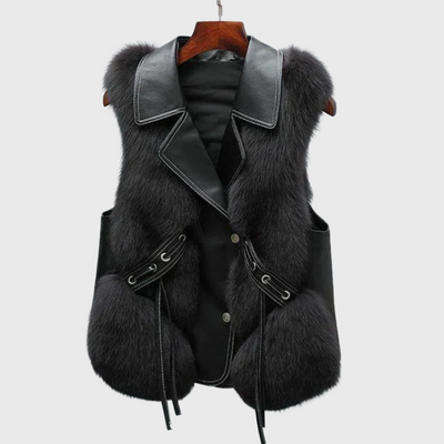 Lina - Elegante gilet in pelle