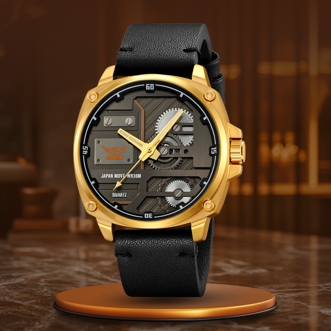 Orologio da Uomo in Pelle Quartz™ - Olsen & Olsen