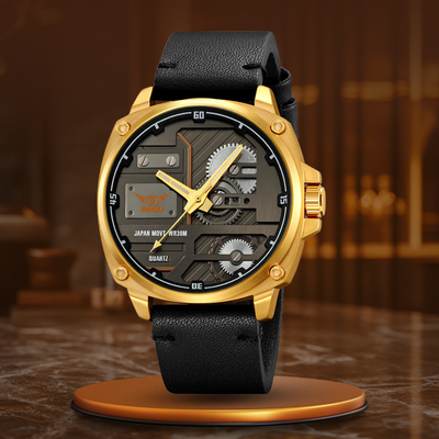 Orologio da Uomo in Pelle Quartz™ - Olsen & Olsen